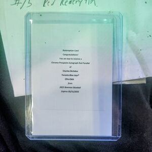 2025 Bowman Baseball Red Redemption Mcadoo Auto /5